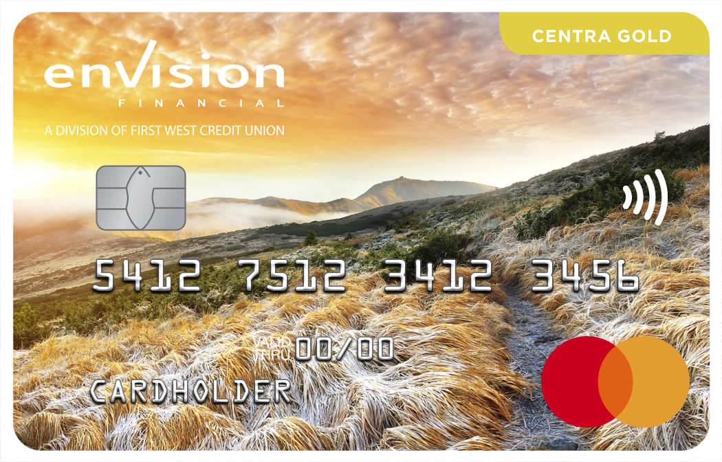 Envision Financial Centra Gold Mastercard®
